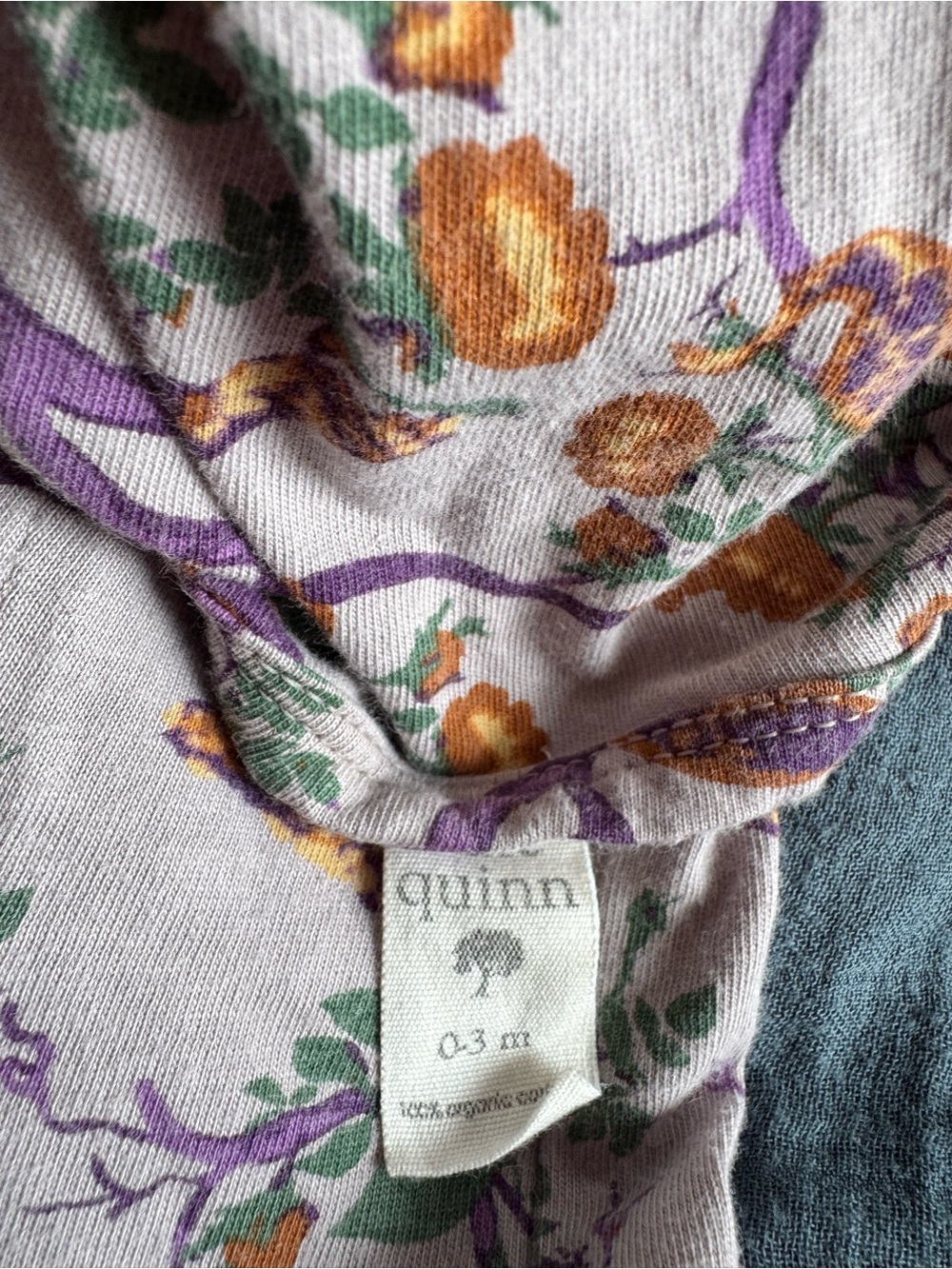 Kate Quinn Kids One-Piece Zipper Footed Pajama - Floral & Leopard Print, Cream - Picture 2 of 2